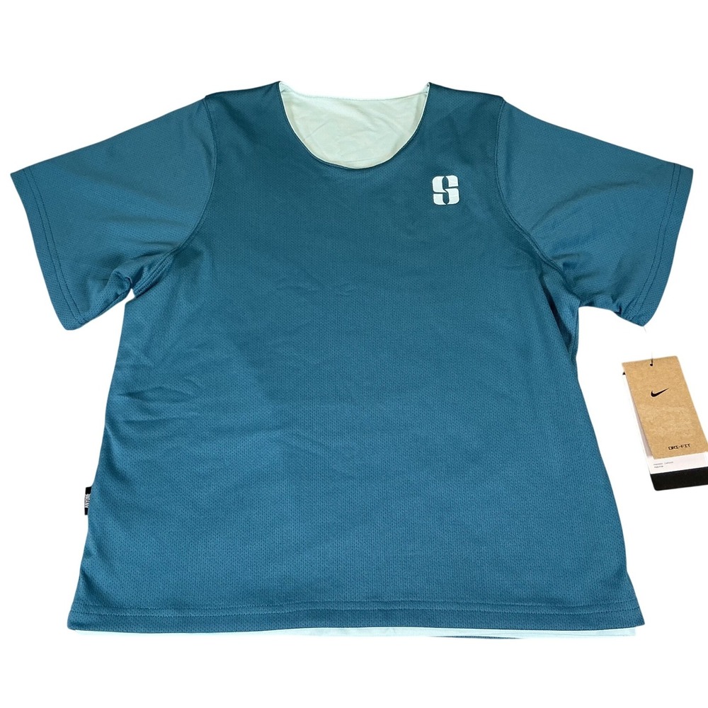 Nike‎ Dri-FIT Reversible Basketball Shirt Womens XS Blue Athletic NWT